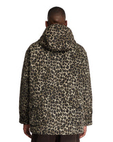 Brown Animal Print Field Jacket | PDP | Antonia