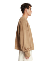 Brown Organic Cotton Oversized Sweatshirt | PDP | Antonia