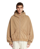 Brown Eternal Zip Hoodie - Men's sweatshirts | PLP | Antonia