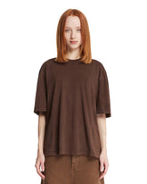 T-Shirt Oversize Marrone - ENTIRE STUDIOS DONNA | PLP | Antonia