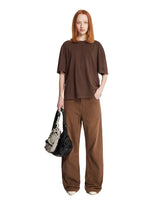 T-Shirt Oversize Marrone - ENTIRE STUDIOS DONNA | PLP | Antonia