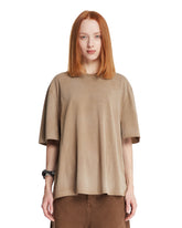 T-Shirt Oversize Marrone Chiaro - ENTIRE STUDIOS DONNA | PLP | Antonia