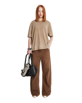 T-Shirt Oversize Marrone Chiaro - ENTIRE STUDIOS DONNA | PLP | Antonia