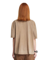 T-Shirt Oversize Marrone Chiaro | PDP | Antonia