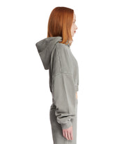 Gray Heavy Cropped Hoodie | PDP | Antonia