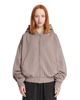 Gray Relaxed Hoodie - ENTIRE STUDIOS WOMEN | PLP | Antonia