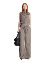 Gray Draped Top - Women | PLP | Antonia