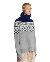 Gray High-Neck Wool Sweater | PDP | Antonia