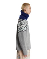 Gray High-Neck Wool Sweater | PDP | Antonia