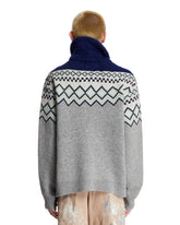 Gray High-Neck Wool Sweater | PDP | Antonia