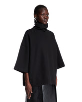 Black Oversized High-Neck T-Shirt | PDP | Antonia