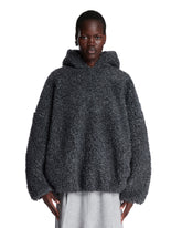 Gray Wool Fleece Hoodie - Women | PLP | Antonia