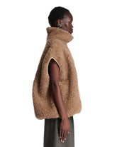 Beige Wool Fleece Gilet | PDP | Antonia