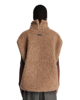 Beige Wool Fleece Gilet | PDP | Antonia