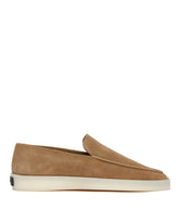 Beige Suede Moccasins - Women's shoes | PLP | Antonia