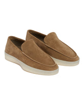 Beige Suede Moccasins - Women's shoes | PLP | Antonia