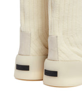 White Moc Knit High Boots | PDP | Antonia