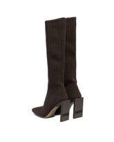 Brown Knit Boots | PDP | Antonia