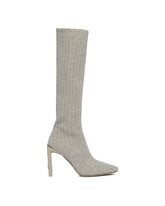 Gray Knit Boots - Women | PLP | Antonia