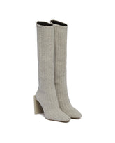 Gray Knit Boots - Women | PLP | Antonia