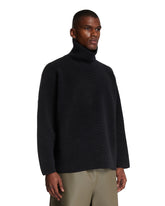 Black Ottoman Turtleneck Sweater | PDP | Antonia