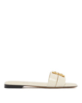 FFold White Flat Sandals - Women's flats | PLP | Antonia