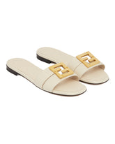 FFold White Flat Sandals - Women's flats | PLP | Antonia