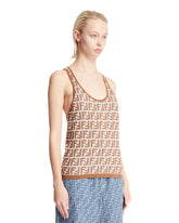 Beige FF Tank Top | PDP | Antonia