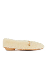 Beige Fur Ballerina Flats - New arrivals women's shoes | PLP | dAgency