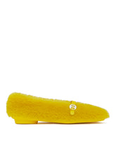 Yellow Fur Ballerina Flats - New arrivals women's shoes | PLP | dAgency