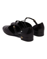 Black T-Strap Ballerinas | PDP | Antonia