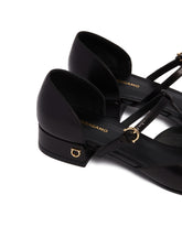 Black T-Strap Ballerinas | PDP | Antonia