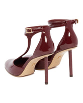 Burgundy T-Strap Decollete | PDP | Antonia