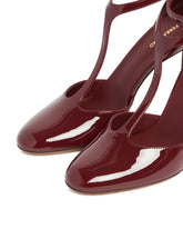 Burgundy T-Strap Decollete | PDP | Antonia