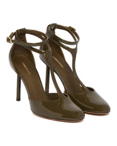 Green T-strap Pumps - FERRAGAMO WOMEN | PLP | Antonia