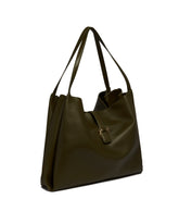 Tote Bag In Pelle Verde | PDP | Antonia