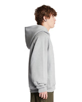 Gray F+ Cotton Logo Hoodie | PDP | Antonia