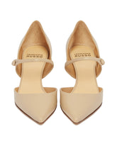 Beige Leather R1P960 Pumps | PDP | Antonia