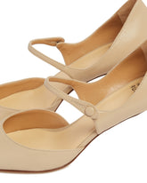 Beige Leather R1P960 Pumps | PDP | Antonia