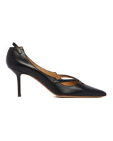 Black Leather R1P967 Pumps | PDP | Antonia