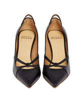 Black Leather R1P967 Pumps | PDP | Antonia