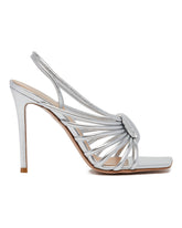 Silver Strappy Slingback Sandals | PDP | Antonia