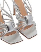 Silver Strappy Slingback Sandals | PDP | Antonia