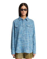 Camicia In Cashmere Blu Space-dye - GOD'S TRUE CASHMERE DONNA | PLP | Antonia