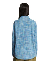 Camicia In Cashmere Blu Space-dye | PDP | Antonia