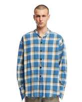 Blue Checkered Shirt - GREG LAUREN MEN | PLP | Antonia