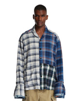 Multicolor Patchwork Plaid Shirt | PDP | Antonia