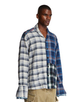 Multicolor Patchwork Plaid Shirt | PDP | Antonia