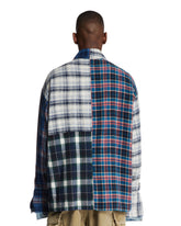 Multicolor Patchwork Plaid Shirt | PDP | Antonia