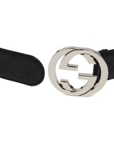Black Signature Leather Belt - Men's belts | PLP | dAgency